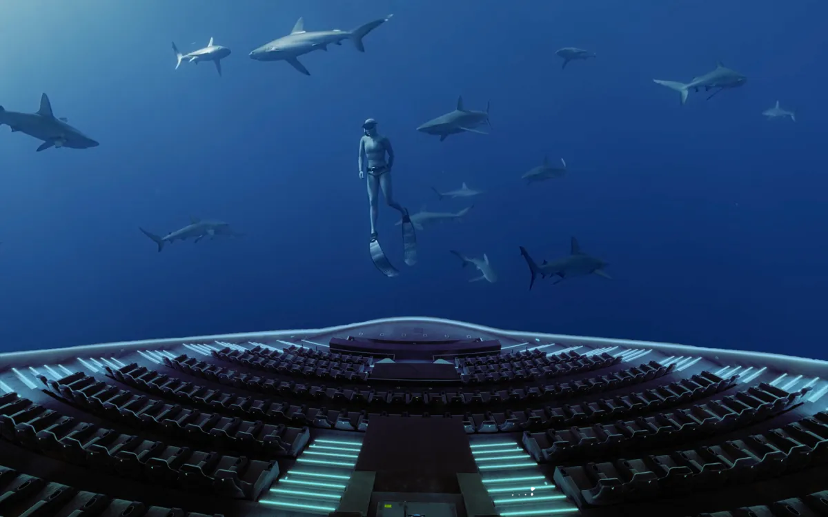 Sortie du Royaume des Requins à la Géode