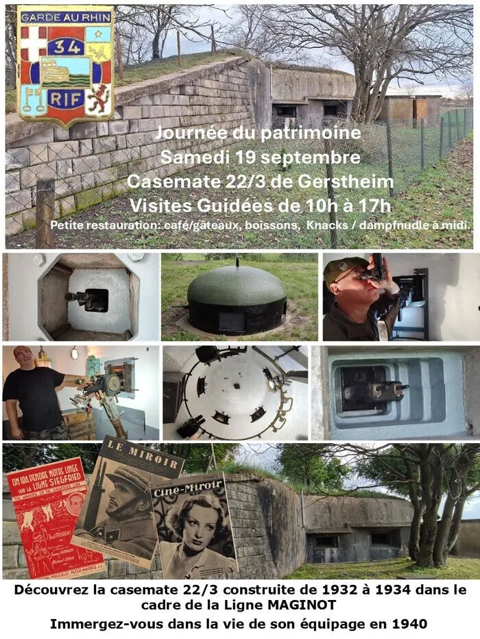 Visite guidée d'une casemate de la ligne Maginot