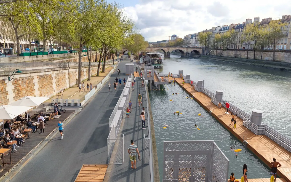 Baignade estivale dans la Seine : bras Marie