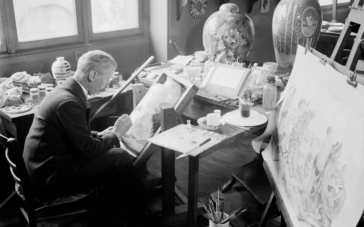 Les métiers d'art dans les photographies de François Kollar