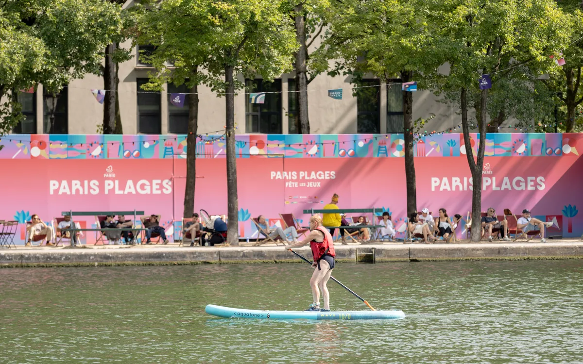 Kayak, canoë et stand-up paddle sur le bassin de la Villette