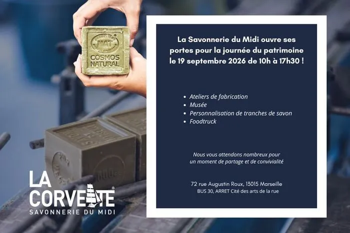 Découverte de la fabrication du Savon de Marseille et Ateliers de personnalisation