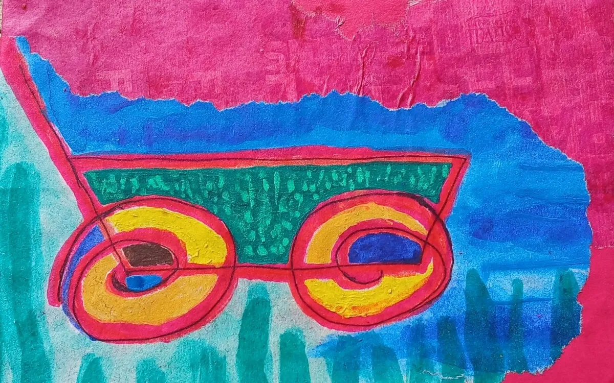 La roulotte à peinture en été